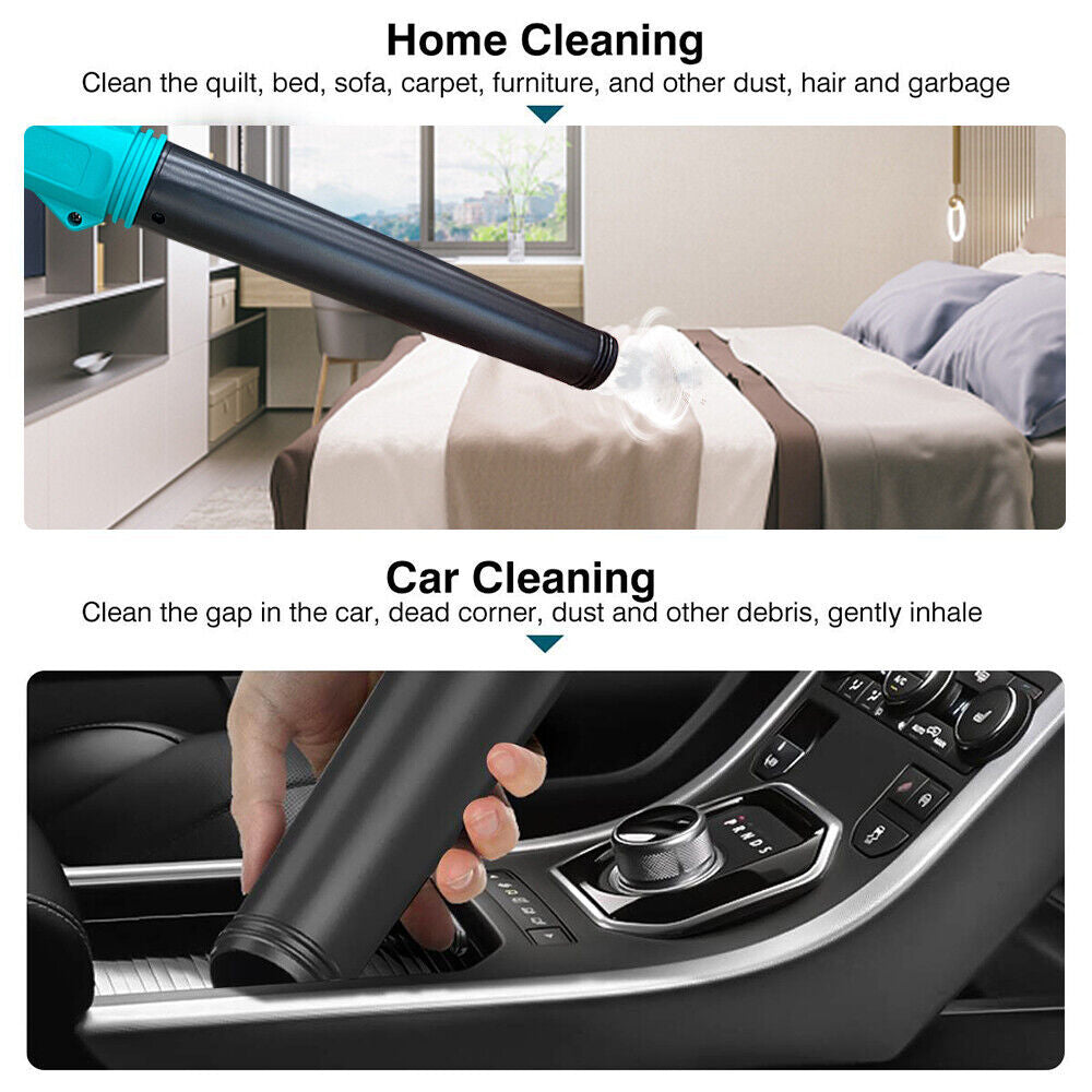 2-in-1 Cordless Electric Leaf Blower Dust Suction Vacuum Cleaner With 2 Battery-4