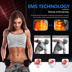 ABS Stimulator EMS Toner Massager Abdominal Trainer Muscle Fitness Body Exercise-2