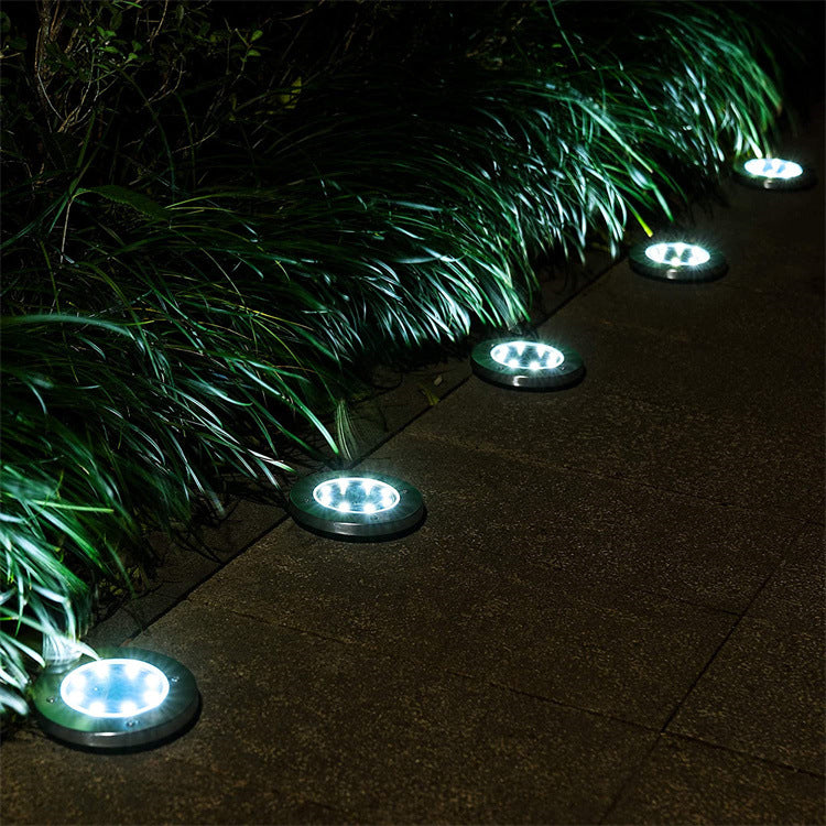 LED Solar Underground Light Waterproof Color Changing Garden Buried Lamp-3