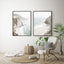 Wall Art 50cmx70cm Mountain Beach 2 Sets Black Frame Canvas-1