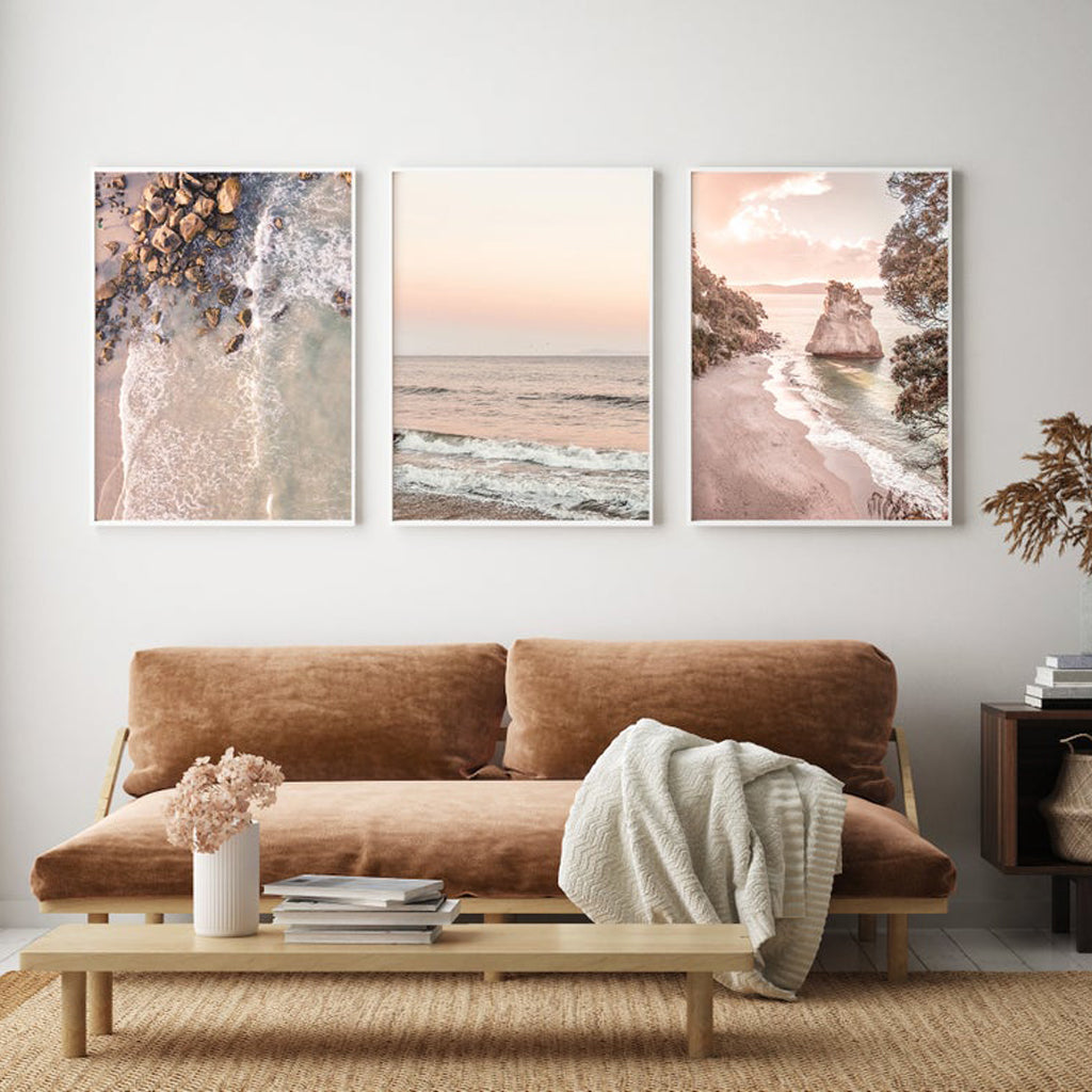 Wall Art 40cmx60cm Amazing Newzealand 3 Sets White Frame Canvas-1