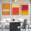 Wall Art 60cmx90cm Colourful 3 Sets By Mark Rothko Black Frame Canvas-2