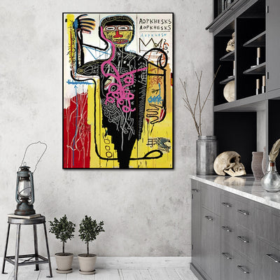 Wall Art 50cmx70cm Versus Medici  Black Frame Canvas-1