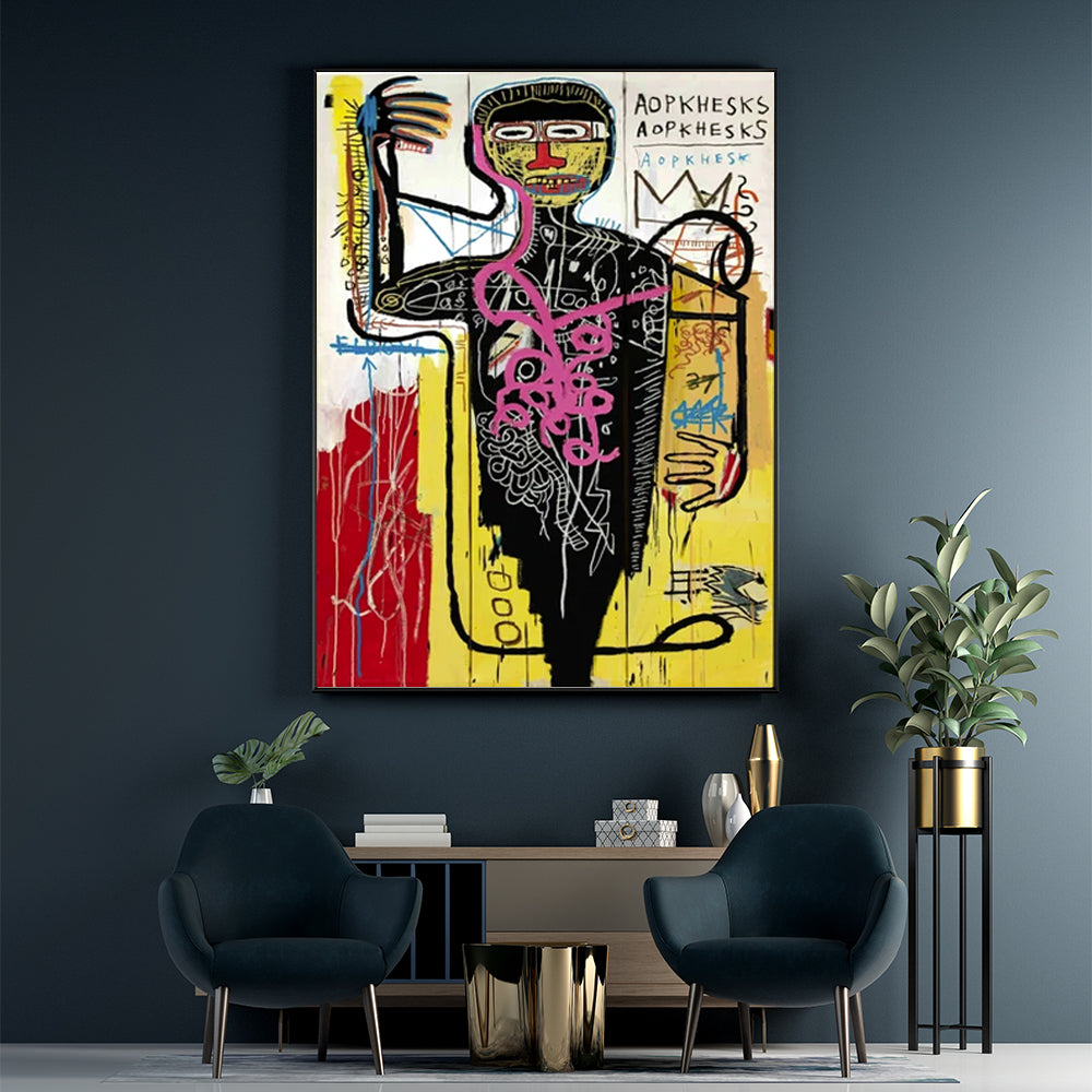 Wall Art 60cmx90cm Versus Medici Black Frame Canvas-3