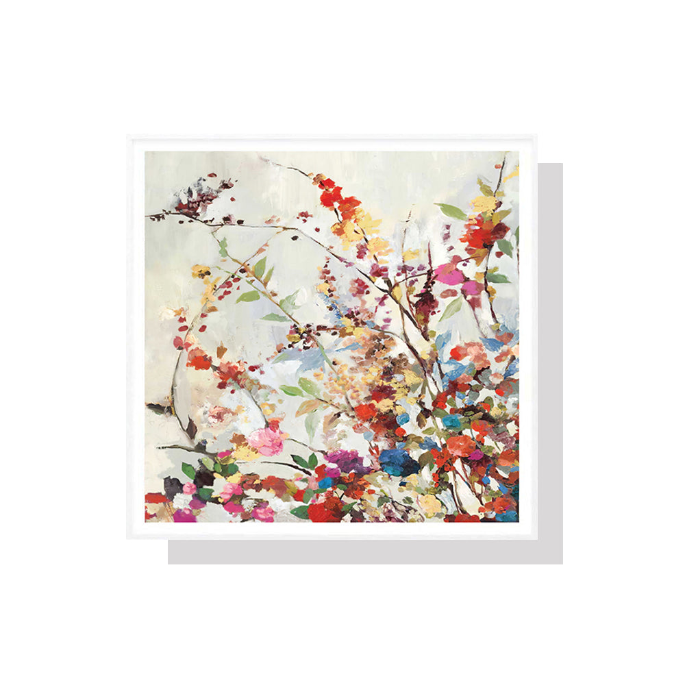 Wall Art 50cmx50cm Coming Spring Square Size White Frame Canvas-0