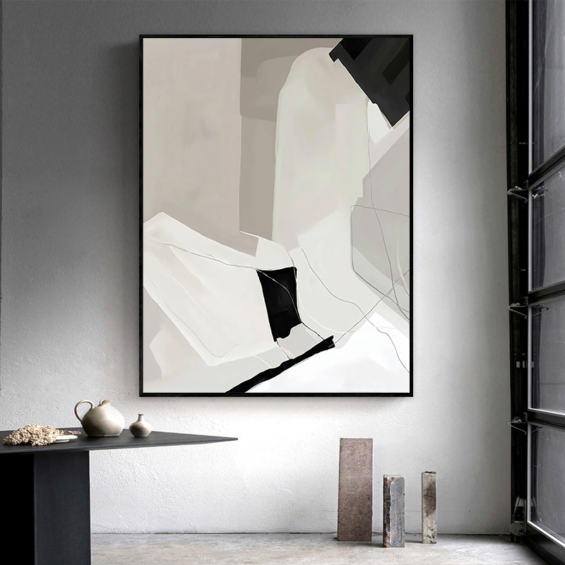 Wall Art 80cmx120cm Modern Abstract 3 Sets Black Frame Canvas-3