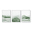 Wall Art 60cmx90cm Sage Green 3 Sets White Frame Canvas-0