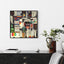 Wall Art 60cmx60cm Book Black Frame Canvas-1