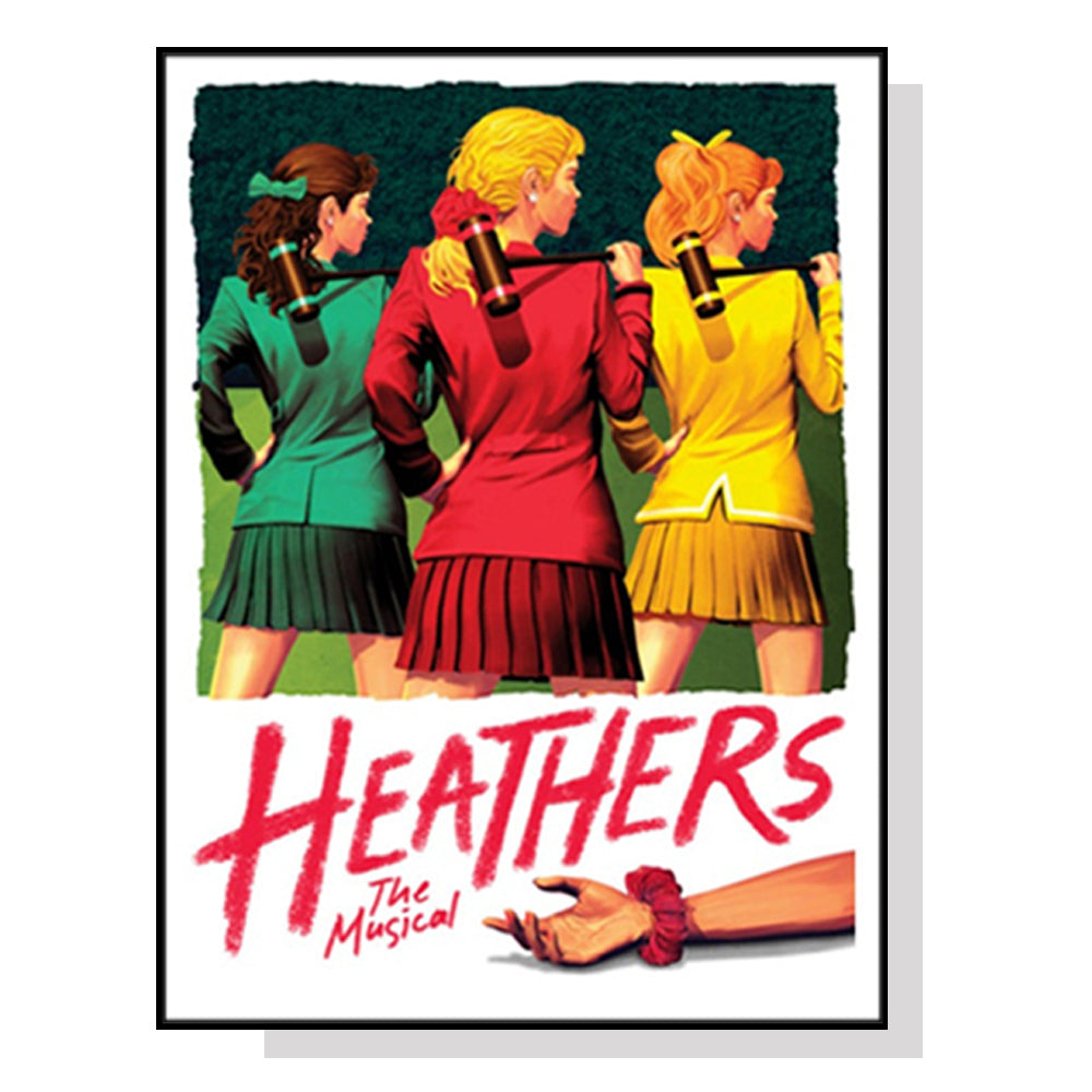 Wall Art 80cmx120cm Heathers The Musical Black Frame Canvas-0