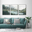 Wall Art 50cmx70cm Landscape 3 Sets Black Frame Canvas-2