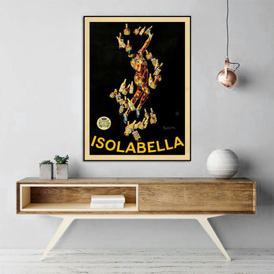 Wall Art 80cmx120cm Isolabella Black Frame Canvas-1