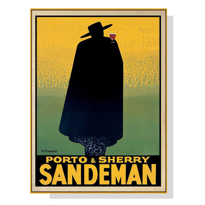 Wall Art 50cmx70cm Sandeman Gold Frame Canvas-0