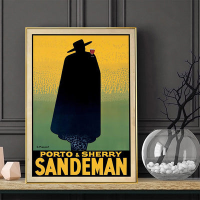 Wall Art 50cmx70cm Sandeman Gold Frame Canvas-1