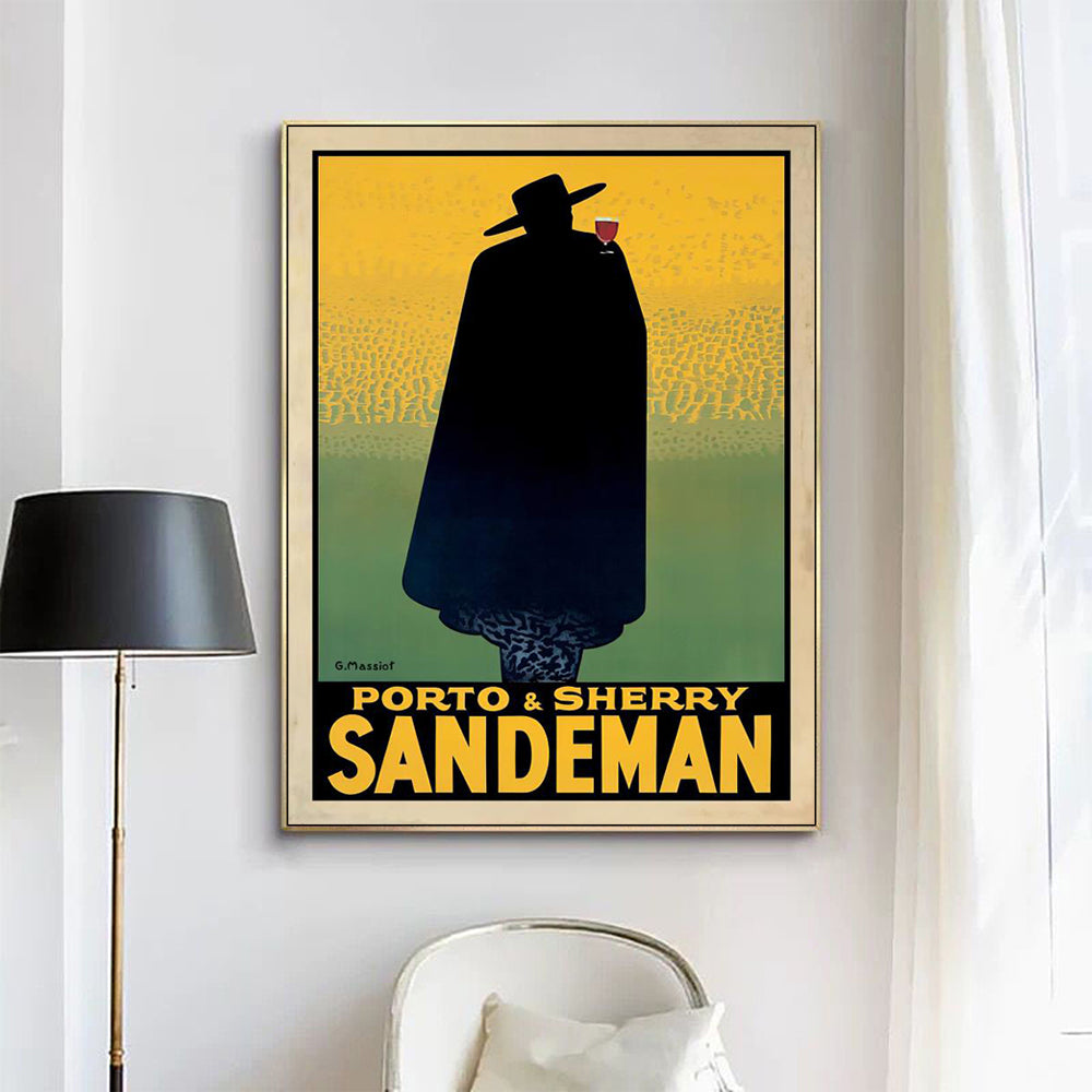 Wall Art 60cmx90cm Sandeman Gold Frame Canvas-2