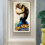 Wall Art 50cmx100cm King Kong 1933 Gold Frame Canvas-2