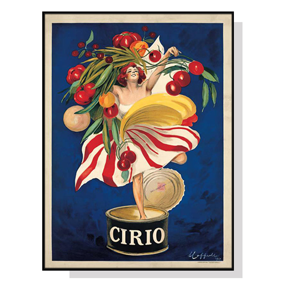 Wall Art 50cmx70cm Cirio By Leonetto Cappiello Black Frame Canvas-0