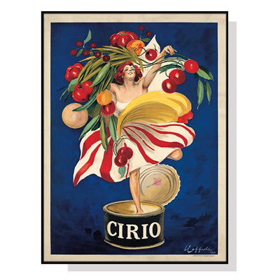 Wall Art 50cmx70cm Cirio By Leonetto Cappiello Black Frame Canvas-0