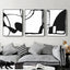 Wall Art 60cmx90cm Black and White 3 Sets Black Frame Canvas-2