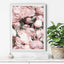 Wall Art 60cmx90cm Peony White Frame Canvas-2