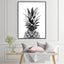 Wall Art 60cmx90cm Pineapple Black Frame Canvas-3