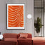 Wall Art 70cmx100cm Abstract Orange Black Frame Canvas-1