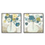 Wall Art 50cmx50cm Blue Bouquet 2 Sets Black Frame Canvas-0