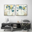 Wall Art 50cmx50cm Blue Bouquet 2 Sets Black Frame Canvas-1