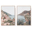 Wall Art 80cmx120cm Italy Positano 2 Sets Wood Frame Canvas-0