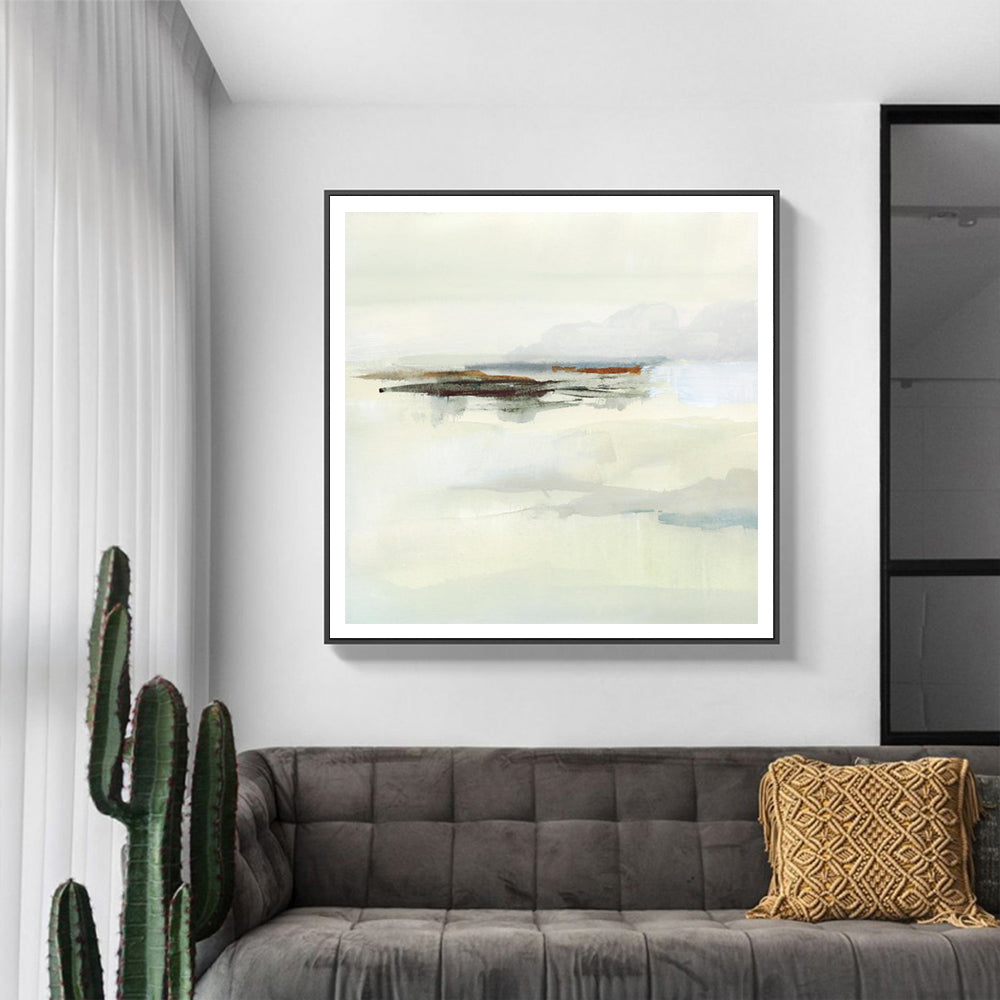 Wall Art 50cmx50cm Atmospheric Edge Black Frame Canvas-1