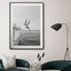 Wall Art 80cmx120cm Black and White Ocean Jump, Black Frame Canvas-3