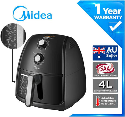 Midea 4L 1500W Multi-functional Air Fryer - Black-1