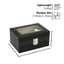 GOMINIMO 3 Slot Watch Display Box PU Leather Black-7