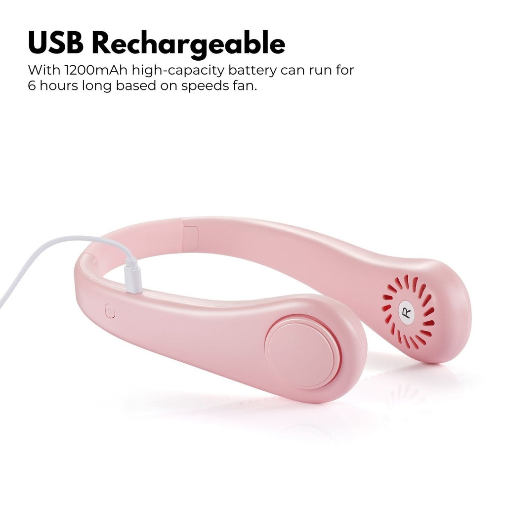 GOMINIMO Neck Fan (Pink)-8