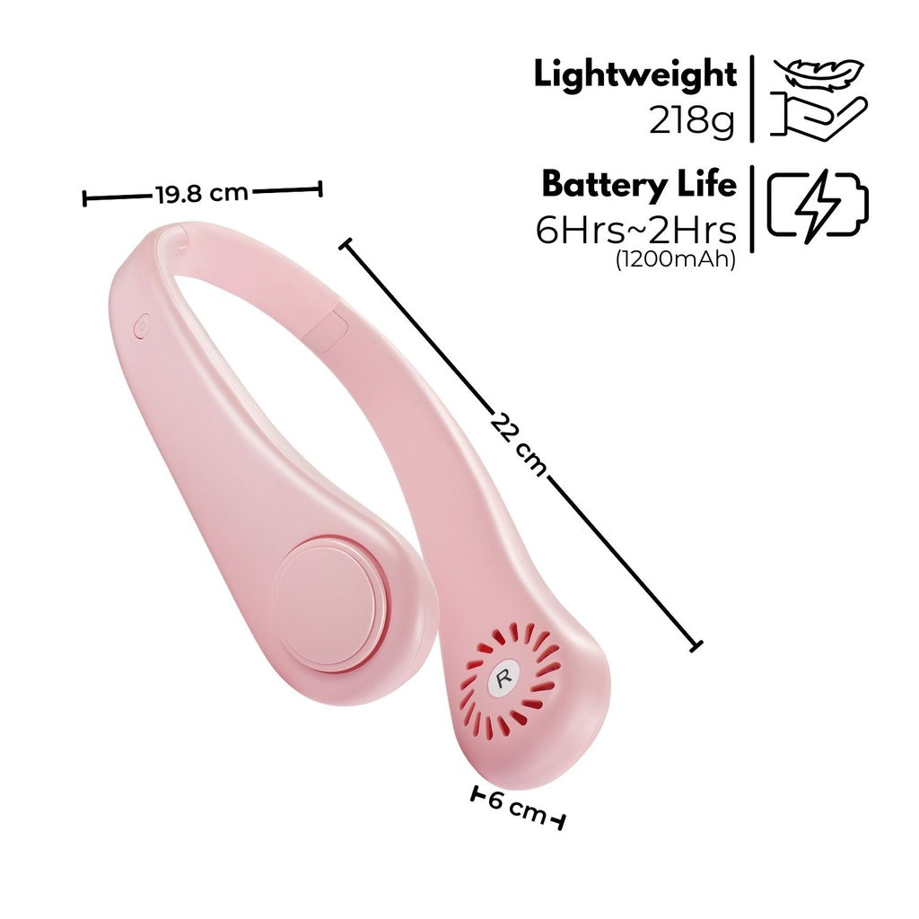 GOMINIMO Neck Fan (Pink)-9