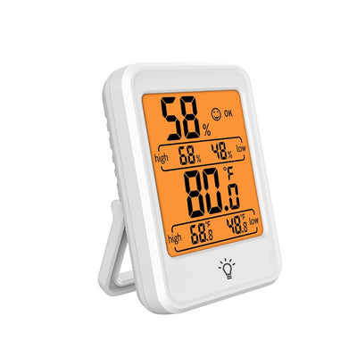 GOMINIMO Thermo Hygrometer No Backlight White-0