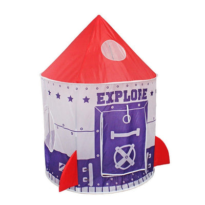 GOMINIMO Kids spaceship Tent (Purple and Red)-0