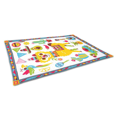 Yookidoo Fiesta Kids Baby Activity Playmat To Bag With Musical Rattle Padded-0