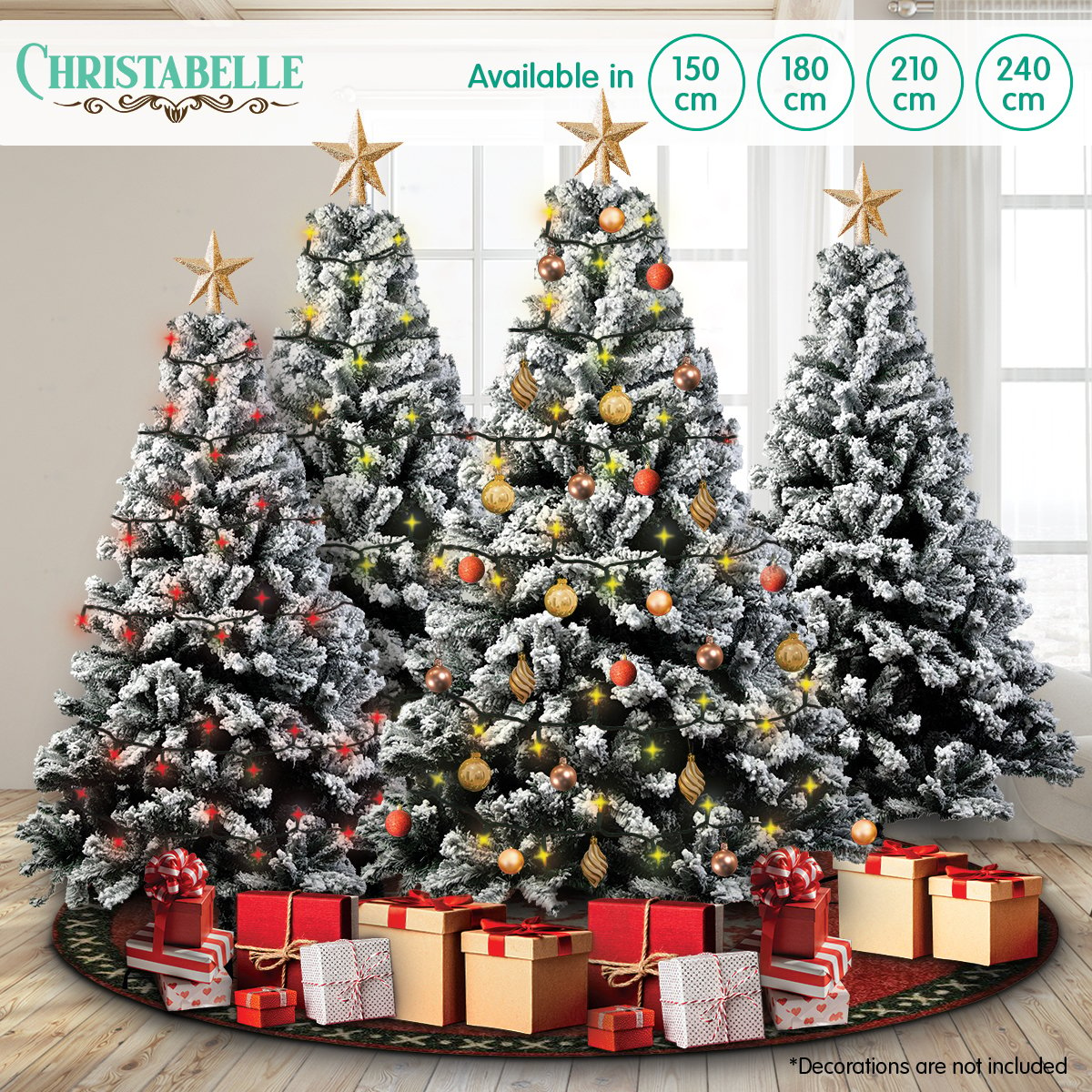 Christabelle Snow-Tipped Artificial Christmas Tree 1.5m - 550 Tips-6