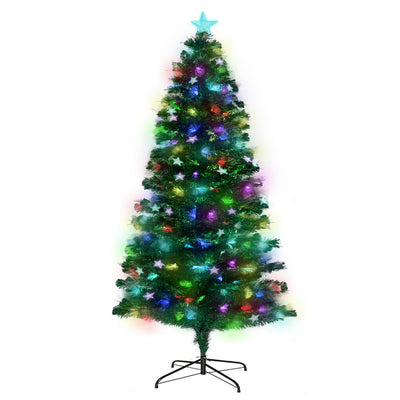 Christabelle 1.2m Enchanted Pre Lit Fibre Optic Christmas Tree Stars Xmas Decor-0