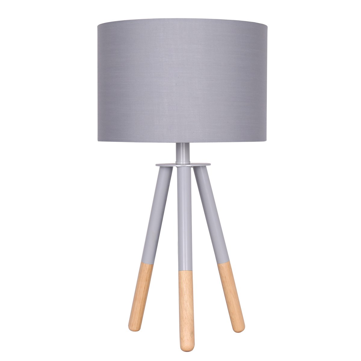 Sarantino Tripod Desk Lamp in Metal & Wood Nordic Minimalist Light-0