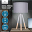 Sarantino Tripod Desk Lamp in Metal & Wood Nordic Minimalist Light-6