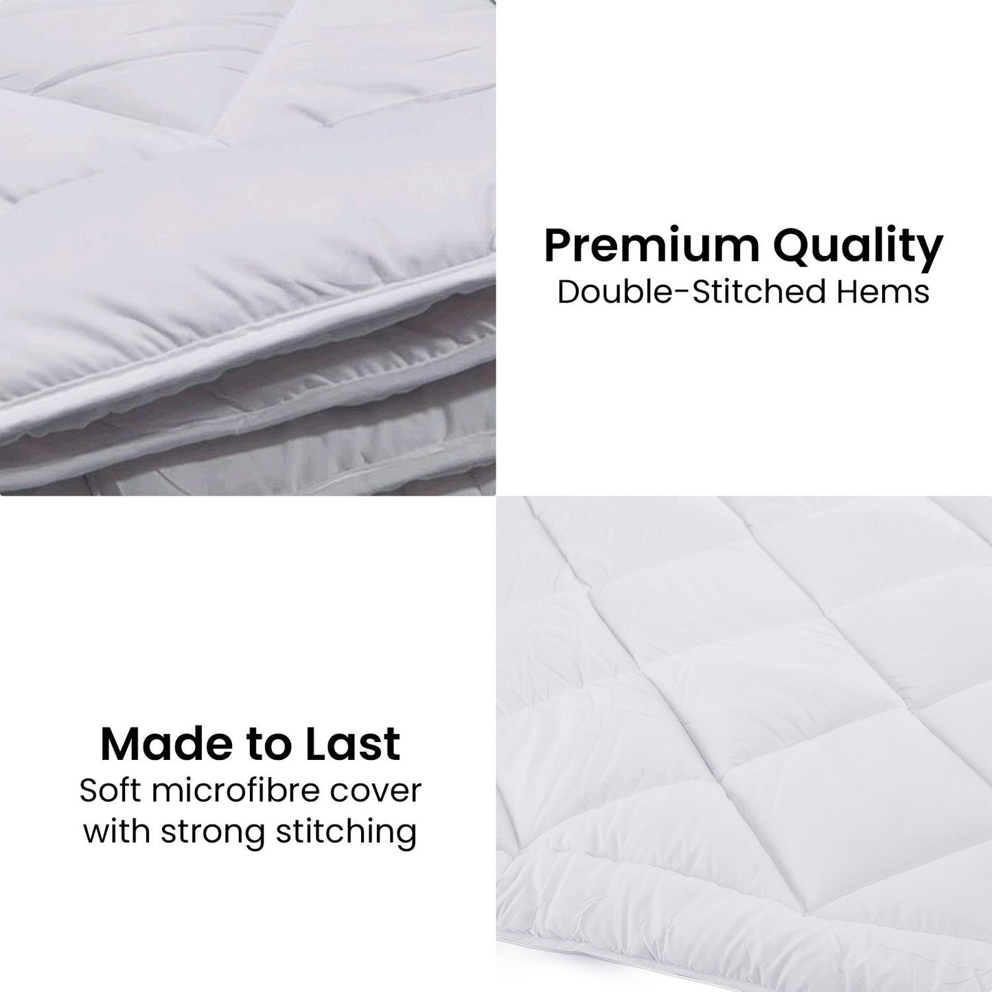 Laura Hill Microfibre Bamboo Comforter Quilt 700gsm - King-9