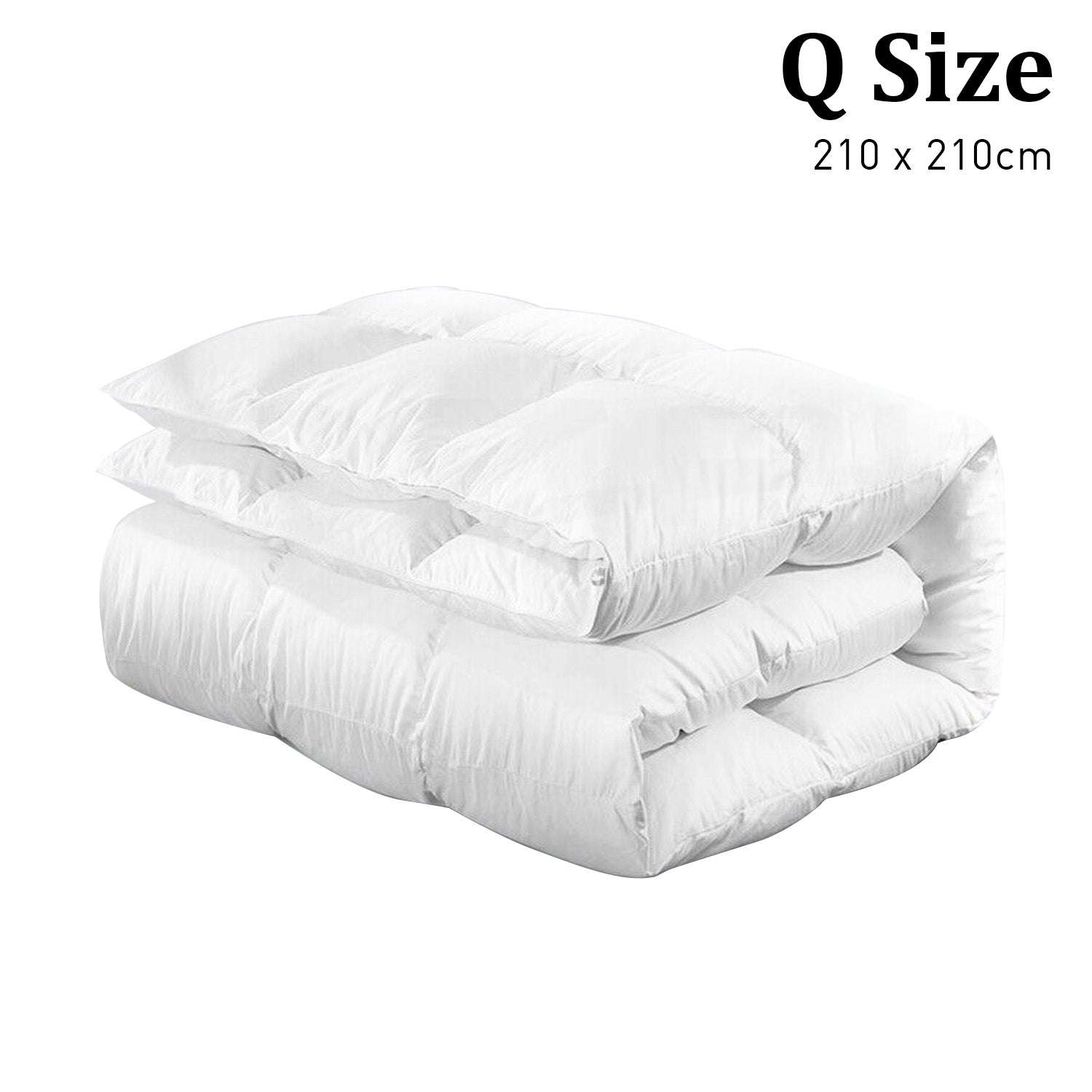 Laura Hill 500GSM Duck Down Feather Quilt Comforter Doona - Queen-2