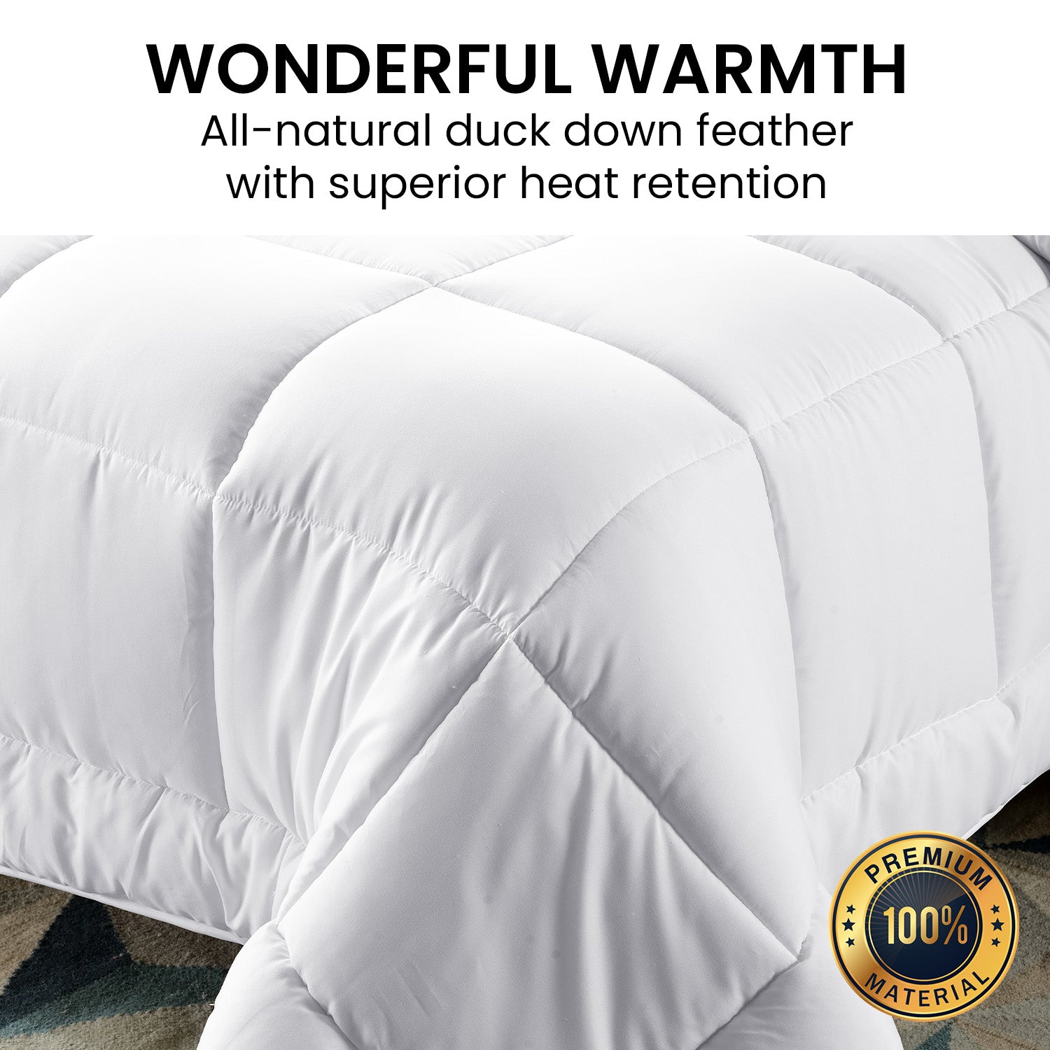 Laura Hill 500GSM Duck Down Feather Quilt Comforter Doona - Super King-7