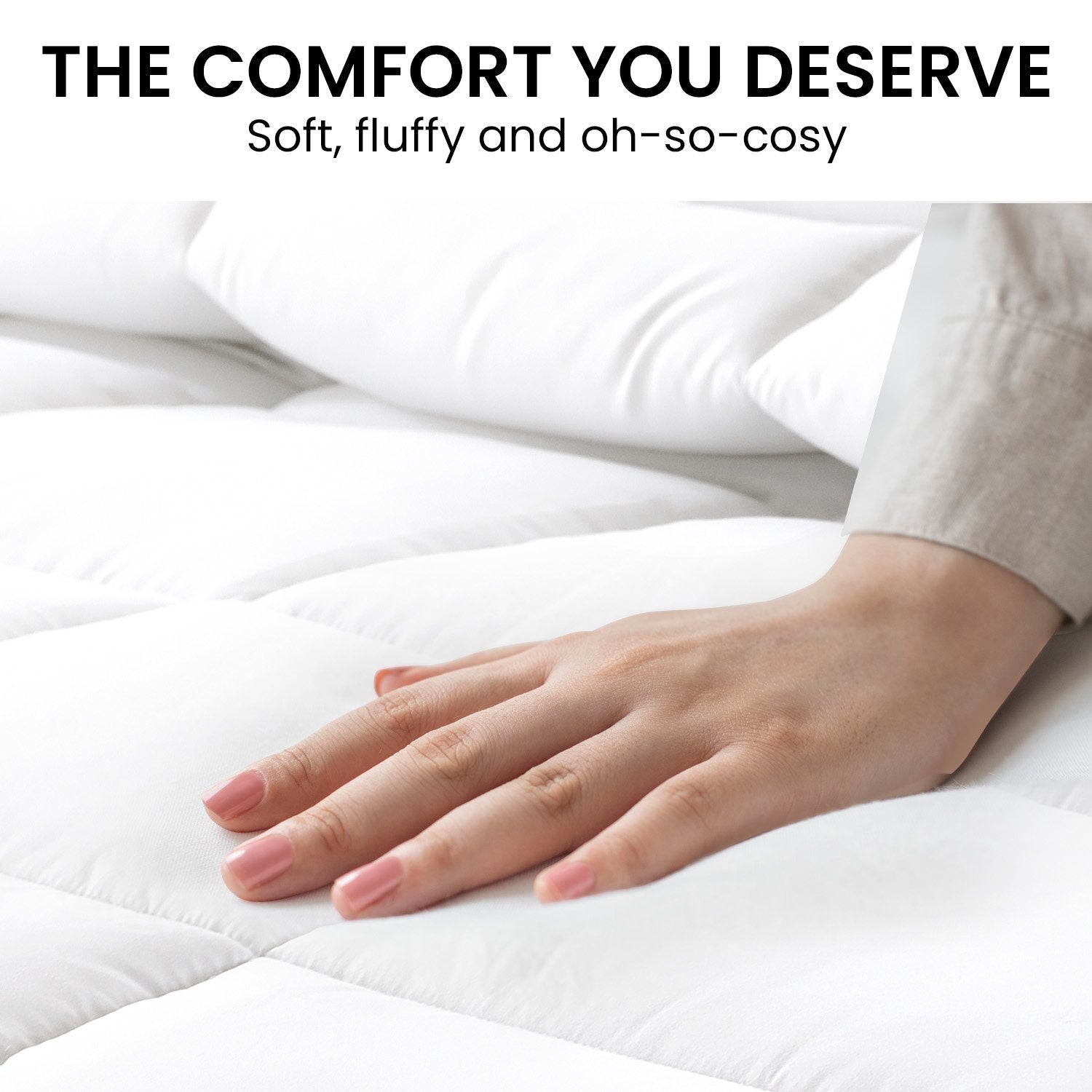 Laura Hill 500GSM Goose Down Feather Comforter Doona - Queen-8