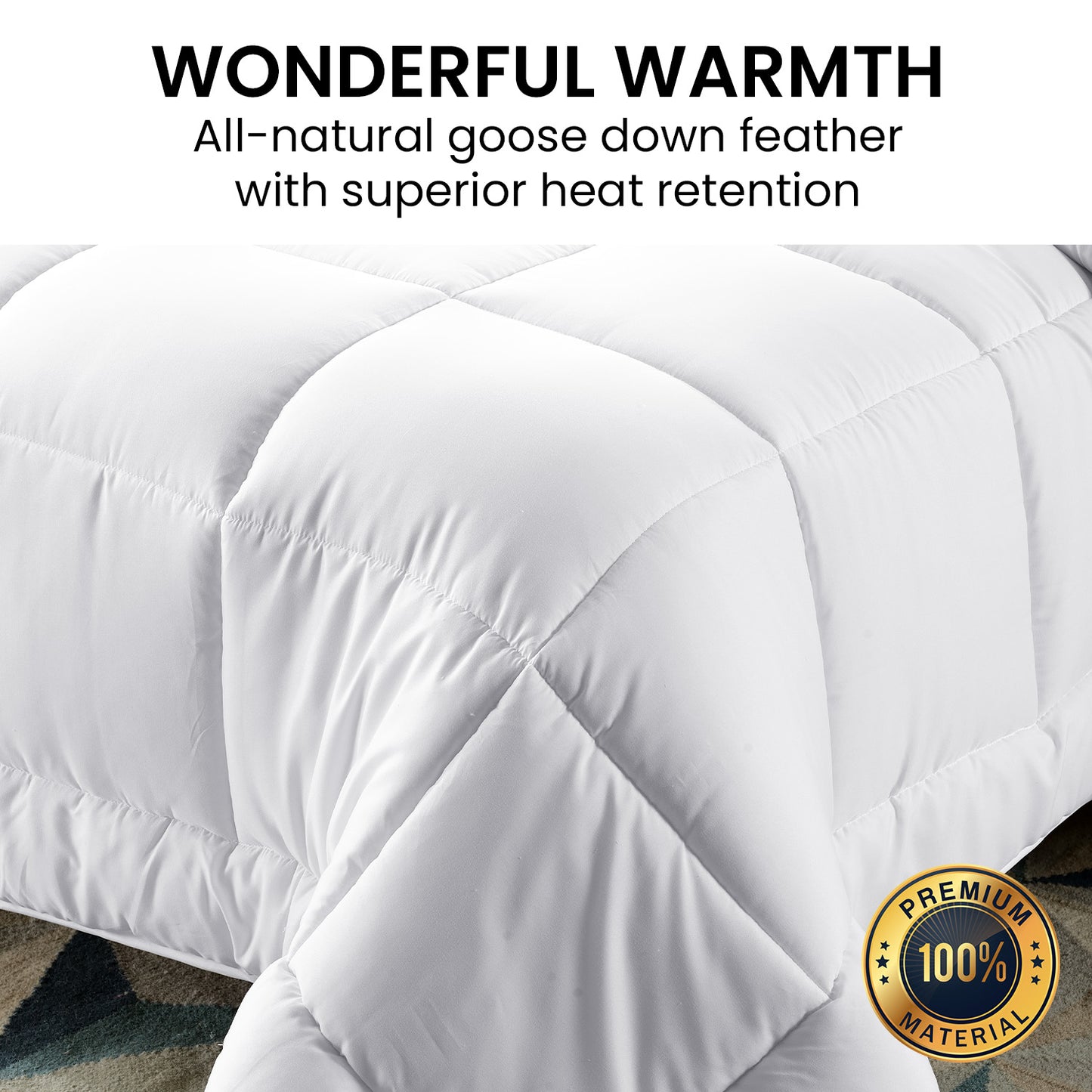 Laura Hill 500GSM Goose Down Feather Comforter Doona - Super King-6