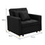 Sarantino Suri 3-in-1 Convertible Lounge Chair Bed - Black-3