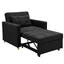 Sarantino Suri 3-in-1 Convertible Lounge Chair Bed - Black-5