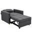 Sarantino Suri 3-in-1 Convertible Lounge Chair Bed - Dark Grey-1