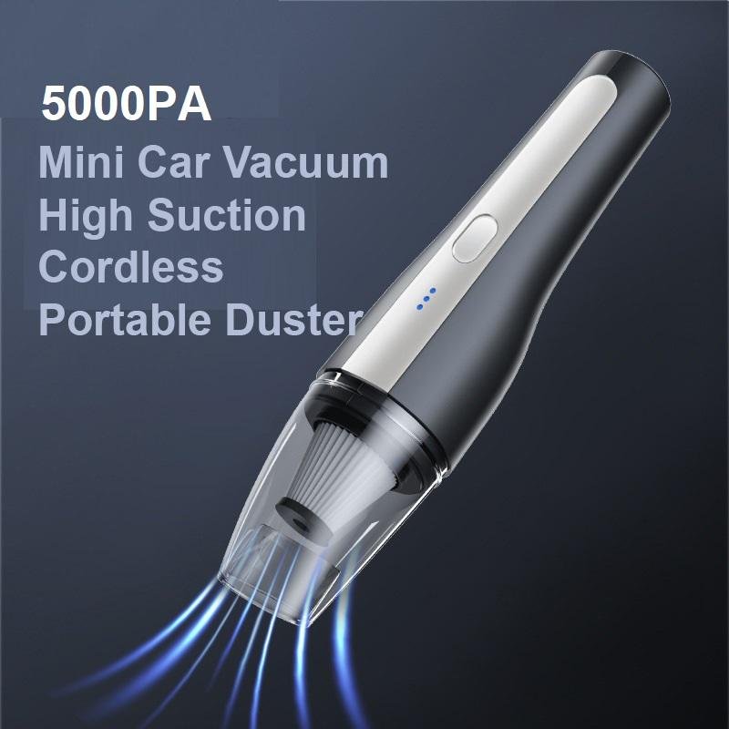 5000Pa Handheld Cordless Car Vacuum Cleaner Powerful Suction Portable Mini Home Wet Dry-2